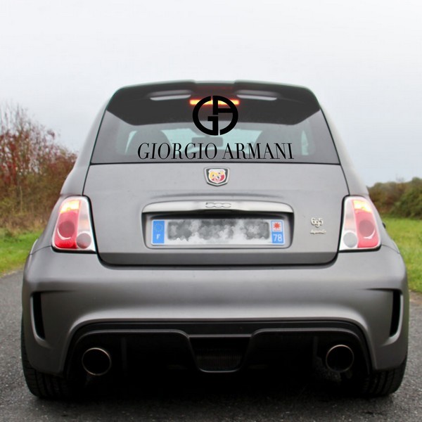 Example of wall stickers: Giorgio Armani Logo